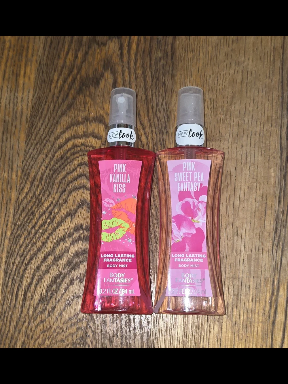 Body Fantasies Pink Vanilla Kiss & Pink Sweet Pea Fantasy Body Mist - 3.2fl Oz